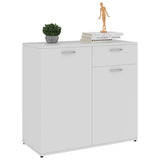Sideboard White 80x36x75 cm Engineered Wood