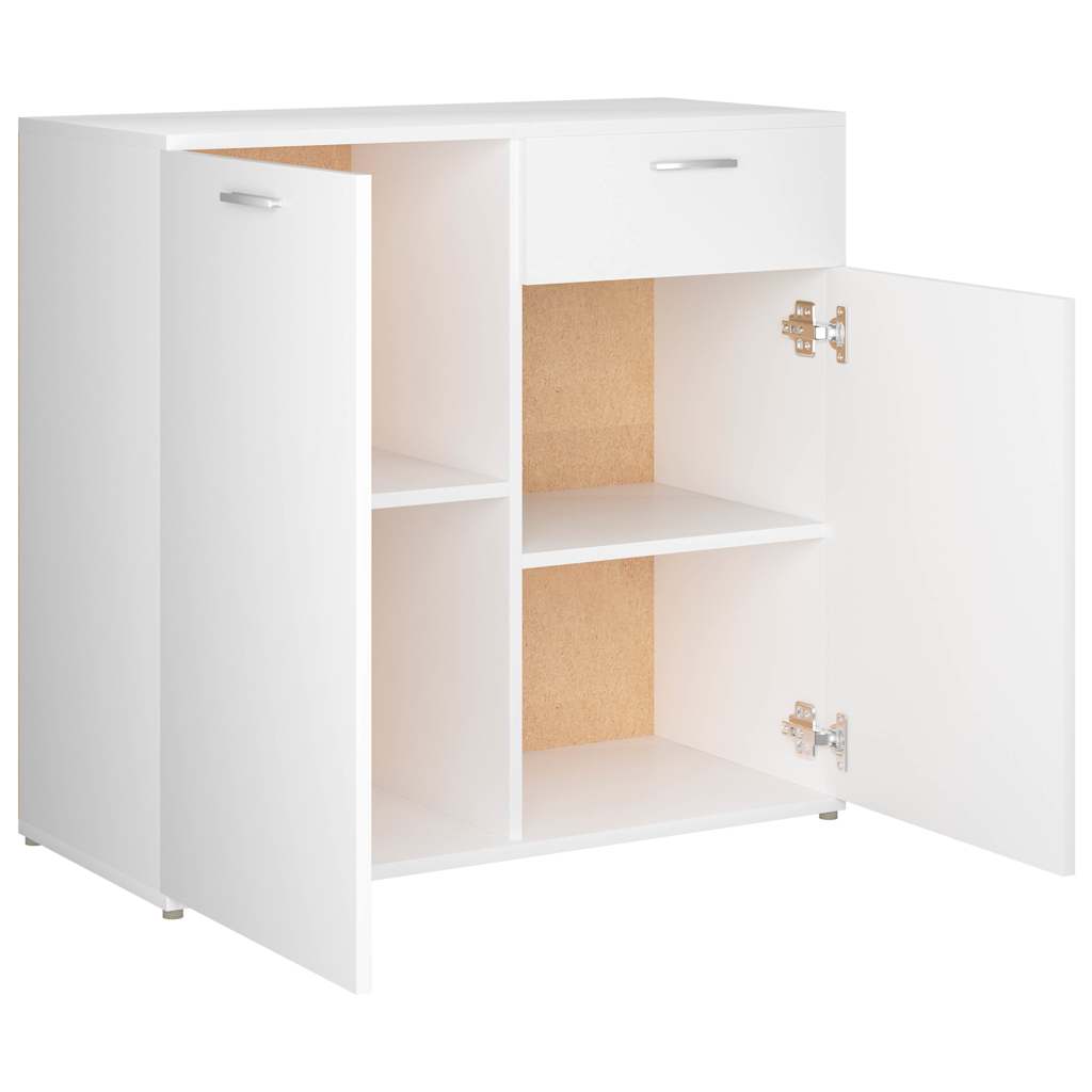 Sideboard White 80x36x75 cm Engineered Wood