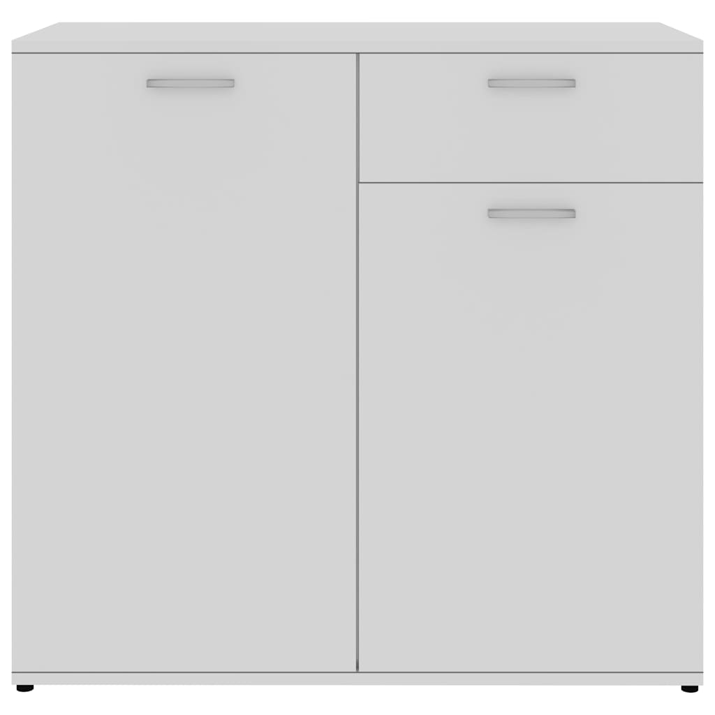 Sideboard White 80x36x75 cm Engineered Wood