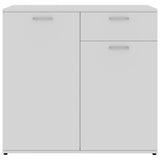 Sideboard White 80x36x75 cm Engineered Wood