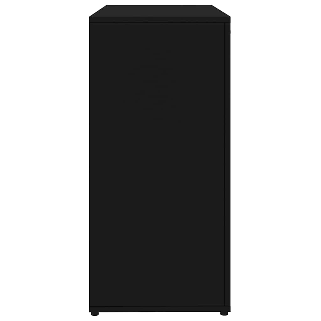 Sideboard Black 80x36x75 cm Engineered Wood