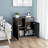 Sideboard Grey 80x36x75 cm Engineered Wood - Side View