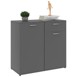 Sideboard Grey 80x36x75 cm Engineered Wood - Top-Down View