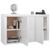 Sideboard High Gloss White 120x36x69 cm Engineered Wood - Top-Down View