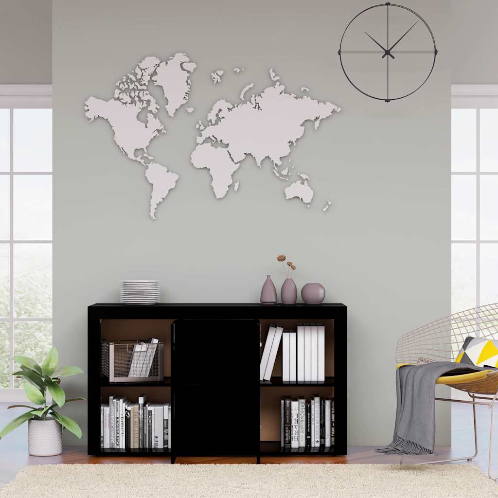 Sideboard High Gloss Black 120x36x69 cm Engineered Wood