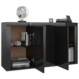 Sideboard High Gloss Black 120x36x69 cm Engineered Wood