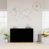 Sideboard High Gloss Black 120x36x69 cm Engineered Wood