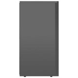 Sideboard High Gloss Grey 120x36x69 cm Engineered Wood