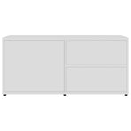 TV Cabinet White 80x34x36 cm Engineered Wood