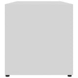 TV Cabinet White 80x34x36 cm Engineered Wood - Low Angle