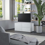TV Cabinet White 80x34x36 cm Engineered Wood