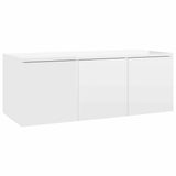 TV Cabinet High Gloss White 80x34x30 cm Engineered Wood