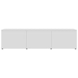 TV Cabinet White 120x34x30 cm Engineered Wood - Top-Down View