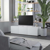 TV Cabinet White 120x34x30 cm Engineered Wood