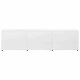 TV Cabinet High Gloss White 120x34x30 cm Engineered Wood