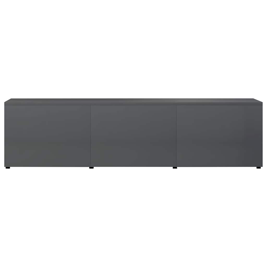 TV Cabinet High Gloss Grey 120x34x30 cm Engineered Wood