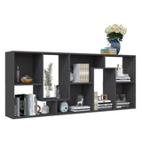 Book Cabinet Grey 67x24x161 cm Engineered Wood