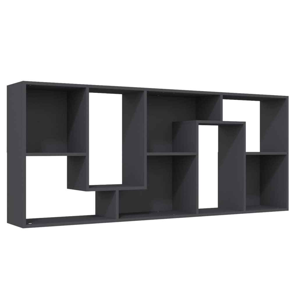 Book Cabinet Grey 67x24x161 cm Engineered Wood