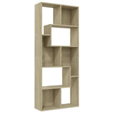 Book Cabinet Sonoma Oak 67x24x161 cm Engineered Wood - Front View