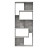 Book Cabinet Concrete Grey 67x24x161 cm Engineered Wood - Low Angle