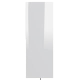 Book Cabinet High Gloss White 67x24x161 cm Engineered Wood