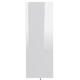 Book Cabinet High Gloss White 67x24x161 cm Engineered Wood - Extra Image