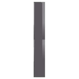 Book Cabinet High Gloss Grey 67x24x161 cm Engineered Wood