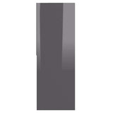 Book Cabinet High Gloss Grey 67x24x161 cm Engineered Wood