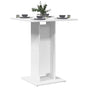Bistro Table White 60x60x75 cm Engineered Wood