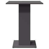 Bistro Table Grey 60x60x75 cm Engineered Wood - 45-Degree Angle