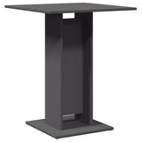 Bistro Table Grey 60x60x75 cm Engineered Wood - Rear View