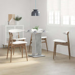 Bistro Table Concrete Grey 60x60x75 cm Engineered Wood