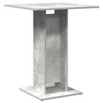 Bistro Table Concrete Grey 60x60x75 cm Engineered Wood