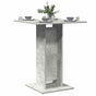 Bistro Table Concrete Grey 60x60x75 cm Engineered Wood