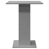 Bistro Table High Gloss Grey 60x60x75 cm Engineered Wood