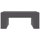 Coffee Table Grey 100x60x42 cm Engineered Wood - Top-Down View