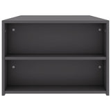 Coffee Table Grey 100x60x42 cm Engineered Wood - 45-Degree Angle