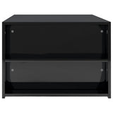 Coffee Table High Gloss Black 100x60x42 cm Engineered Wood - 45-Degree Angle
