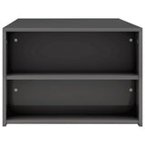 Coffee Table High Gloss Grey 100x60x42 cm Engineered Wood - 45-Degree Angle