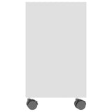 Side Table White 70x35x55 cm Engineered Wood