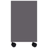 Side Table Grey 70x35x60.5 cm Engineered Wood