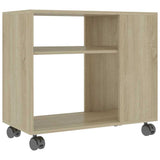Side Table Sonoma Oak 70x35x60.5 cm Engineered Wood