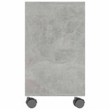 Side Table Concrete Grey 70x35x55 cm Engineered Wood - 45-Degree Angle
