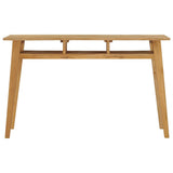 Console Table 120x35x75 cm Solid Teak Wood - Front View