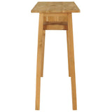 Console Table 120x35x75 cm Solid Teak Wood - Side View