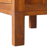 Bedside Cabinet 40x35x60 cm Solid Teak Wood - Low Angle
