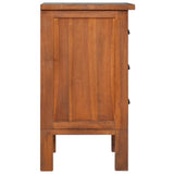 Bedside Cabinet 40x35x60 cm Solid Teak Wood - Top-Down View
