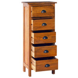 Sideboard 45x35x110 cm Solid Teak Wood - Front View