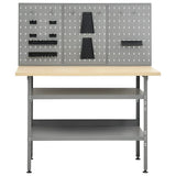 Workbench with Three Wall Panels