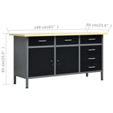 Workbench with Four Wall Panels - 45-Degree Angle